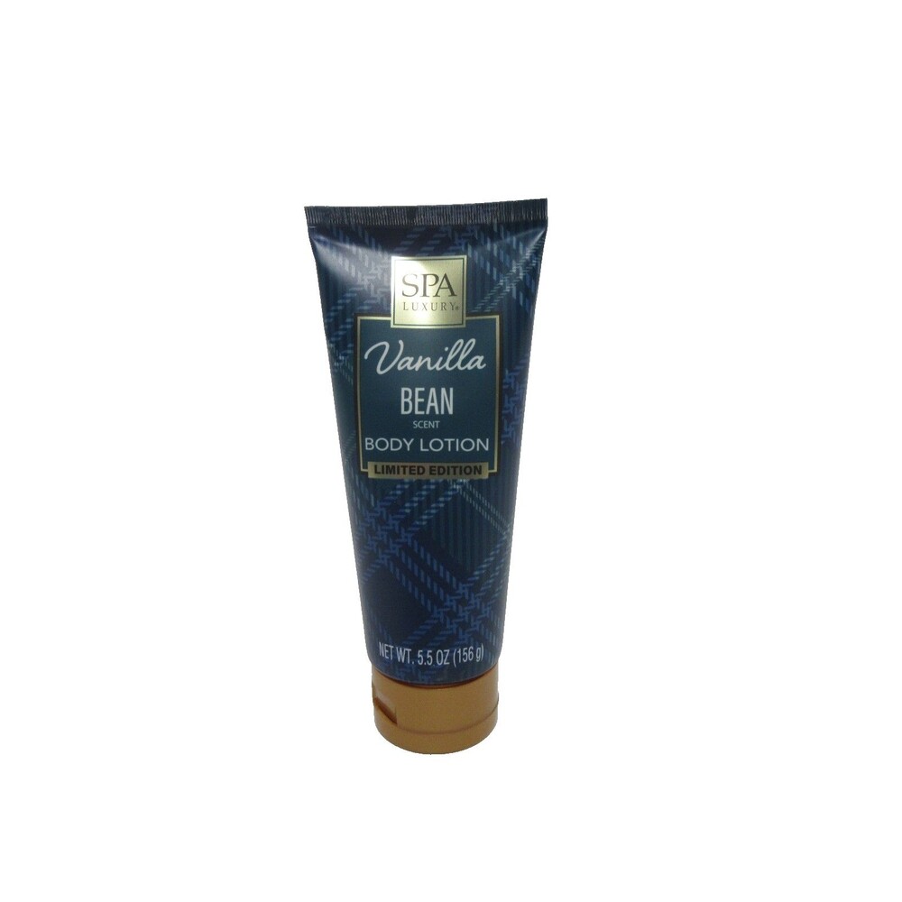 Spa Luxury Vanilla Bean Scent Body Lotion 5.5oz Limited Edition-NEW